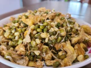 绿豆芽炒鸡蛋的做法