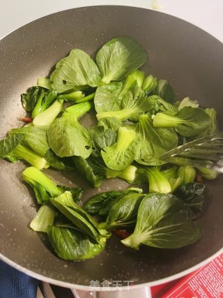 青菜仔炒鸡蛋的做法步骤：4