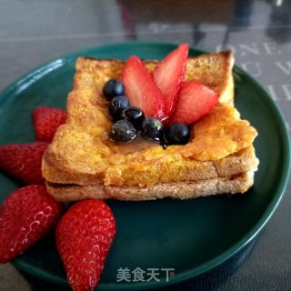 双梅西多士的做法步骤：10