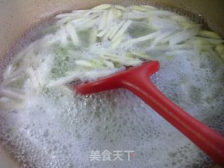 咸菜茭白炒毛豆的做法步骤：7