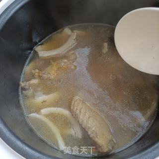 豌豆尖鸡汤面的做法步骤：6