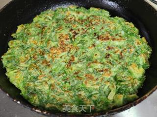 苦菊鸡蛋煎饼的做法步骤：7