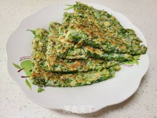 苦菊鸡蛋煎饼的做法步骤：9
