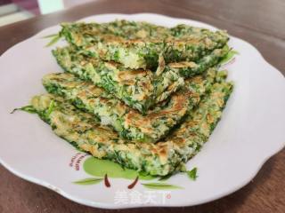 苦菊鸡蛋煎饼的做法步骤：10