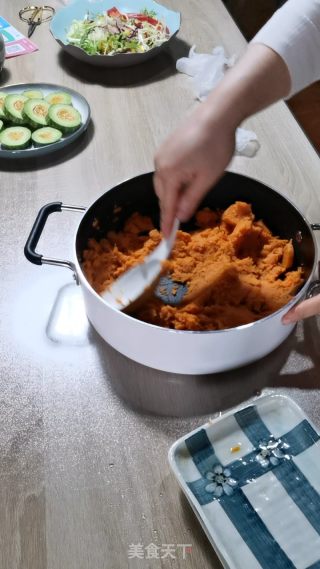 蜜薯燕麦蛋挞的做法步骤：3