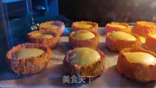 蜜薯燕麦蛋挞的做法步骤：8