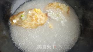 菊花脑煎蛋汤的做法步骤：6