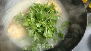 菊花脑煎蛋汤的做法步骤：9