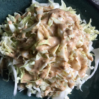 牛肉饼包菜沙拉的做法步骤：4