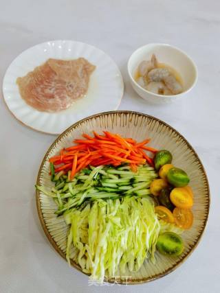 夏日轻食健康营养减脂餐/时蔬鸡排的做法步骤：3