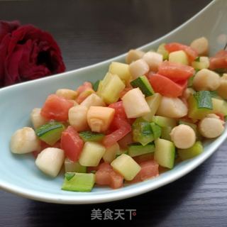 青茭瓜炒鲜贝的做法