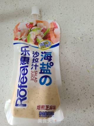 苦菊拌馓子的做法步骤：6