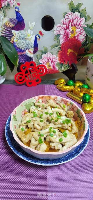 鸡胸肉蒸贝贝南瓜的做法步骤：12