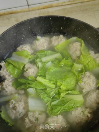 清汤肉丸子的做法步骤：7