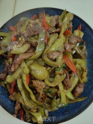 嫩椒炒牛肉的做法步骤：15