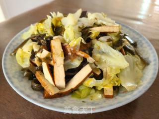 海带豆干炒包菜的做法步骤：7