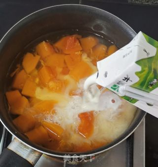 木瓜蓝莓牛奶的做法步骤：5