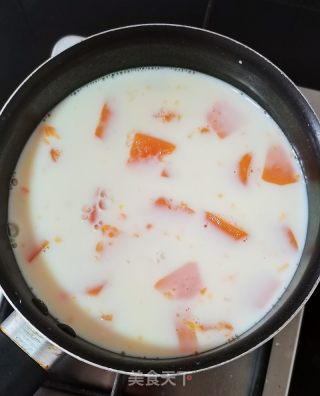 木瓜蓝莓牛奶的做法步骤：6