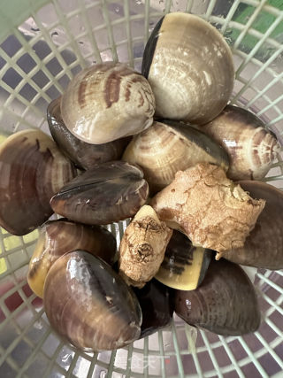芋檬车螺汤的做法步骤：2
