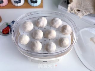 香菇鸡肉蒸包的做法步骤：4