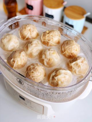 香菇鸡肉蒸包的做法步骤：5