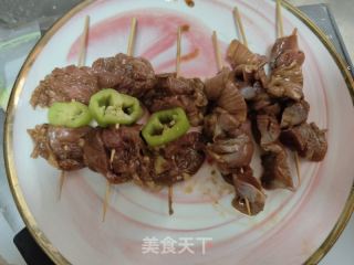 酱烤鸡杂的做法步骤：9