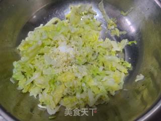 馓子鸡蛋拌包菜的做法步骤：6