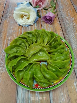 菠菜汁生煎饺的做法步骤：6