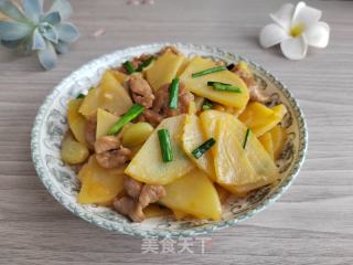 土豆炒肉片的做法步骤：7