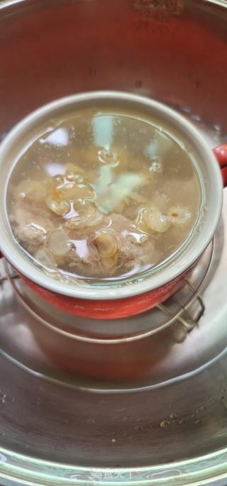 蒸花旗参瘦肉汤的做法步骤：7