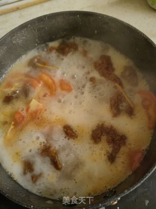 蔬菜滑肉面的做法步骤：8