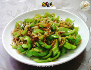 虾皮炒青椒的做法