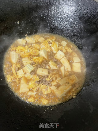 肉沫抱蛋豆腐的做法步骤：13
