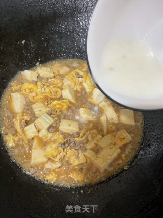 肉沫抱蛋豆腐的做法步骤：14