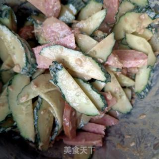 蒜蓉肠拌黄瓜的做法步骤：10