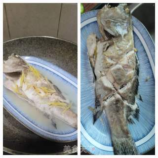 青椒蒜末汁淋蒸鱼的做法步骤：5