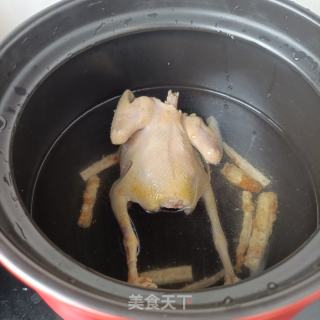 沙参五指毛桃鸽子汤的做法步骤：4