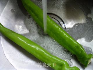 青椒烧豆腐的做法步骤：2