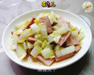 烤火腿炒娃娃菜的做法