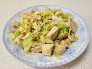 包菜炒豆腐的做法步骤：5