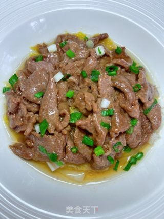 娃娃菜蒸牛肉的做法步骤：11