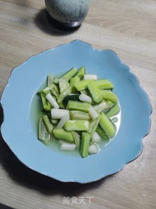 藕带炒青瓜的做法步骤：5