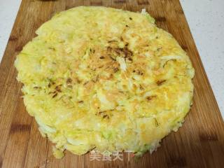包菜丝鸡蛋煎饼的做法步骤：7