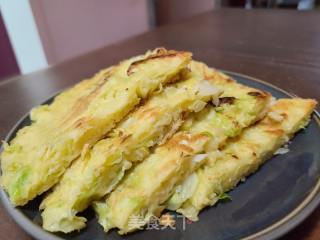 包菜丝鸡蛋煎饼的做法步骤：9