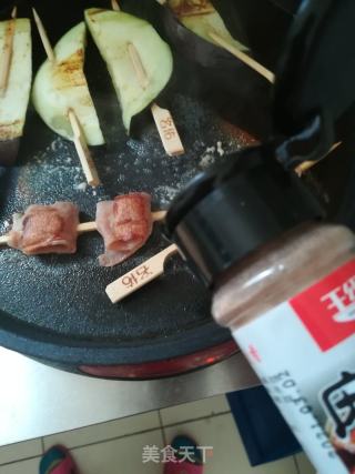 电饼铛版烤茄子的做法步骤：8