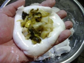 咸菜春笋馅松花米鸭蛋的做法步骤：9