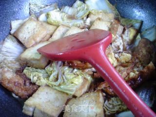 煎鸡蛋娃娃菜烧豆腐的做法步骤：14