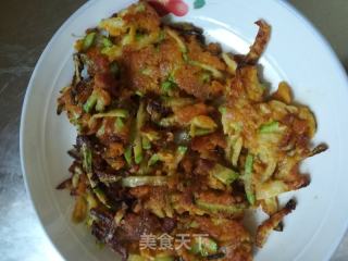 葫芦瓜蛋黄煎饼的做法步骤：9
