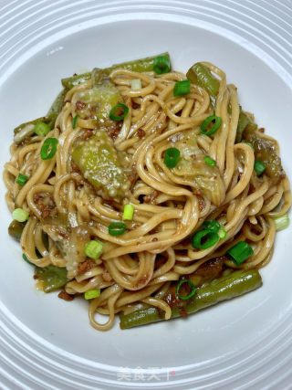 茄子豆角焖面的做法