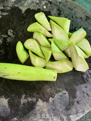 茄子豆角焖面的做法步骤：4